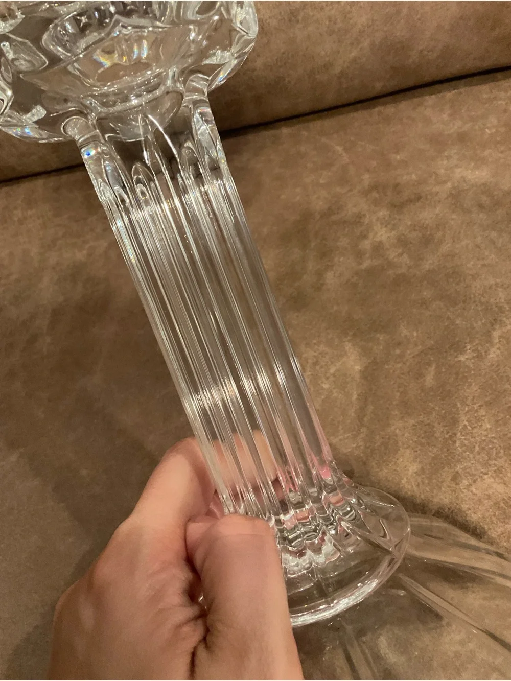 Vintage Shannon Crystal Candle holder